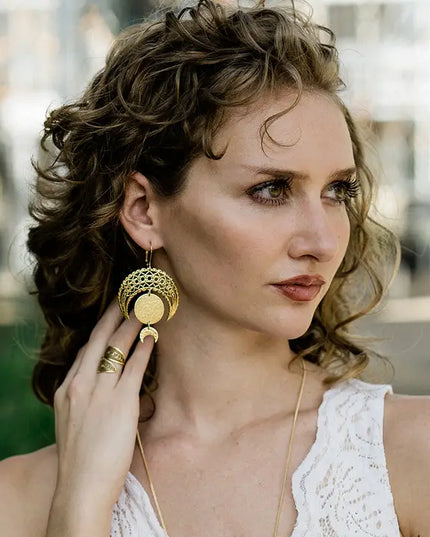 Moon Phase Earrings