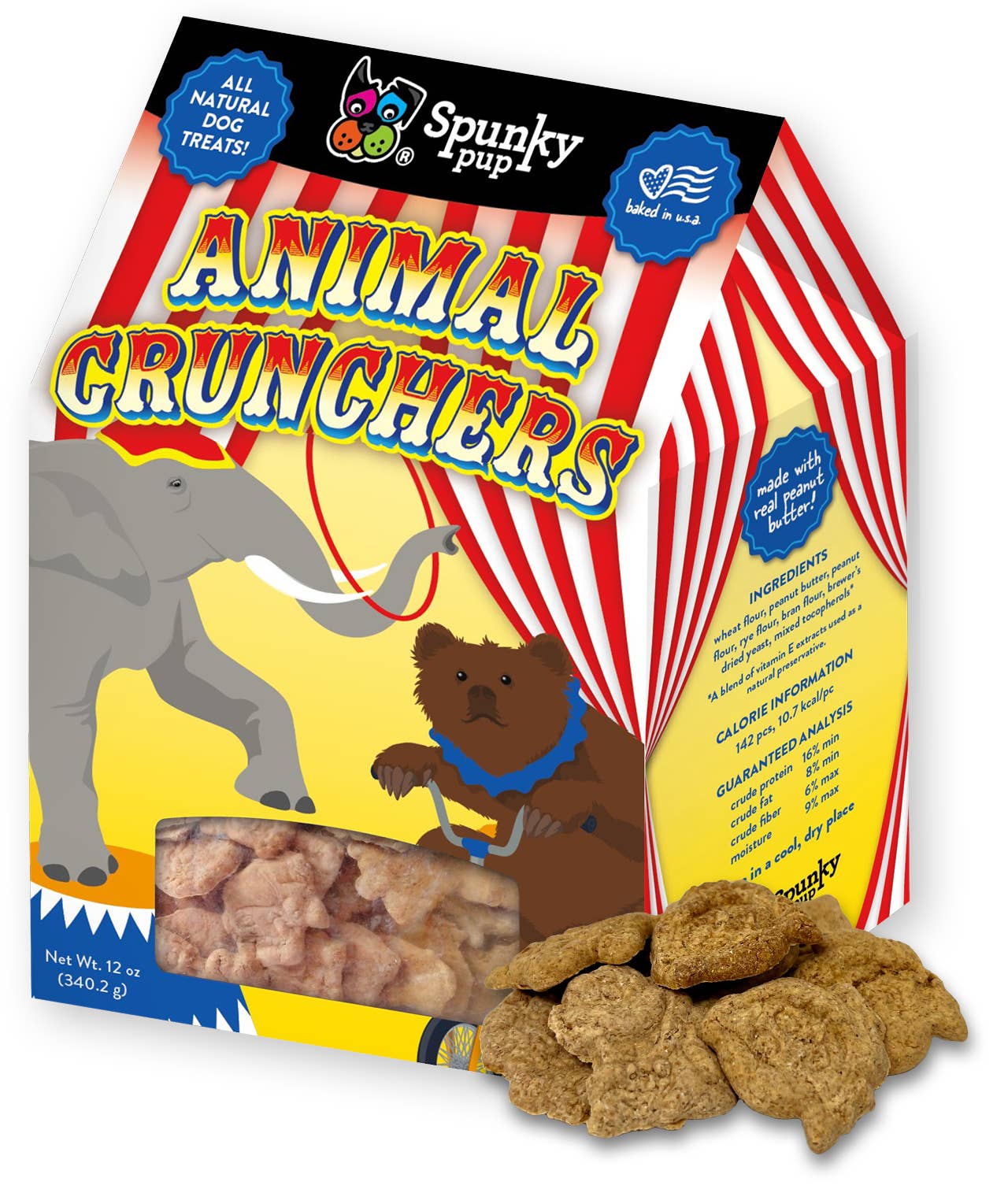 Animal Crunchers - Peanut Butter Dog Treats