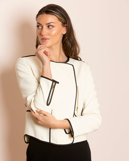 Freya Short Jacket w/ Contrast Binding