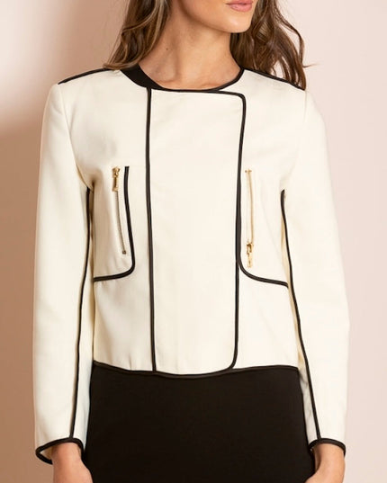 Freya Short Jacket w/ Contrast Binding