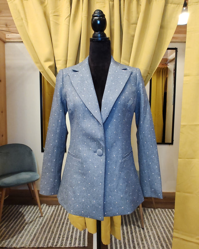 Gray Bling Blazer
