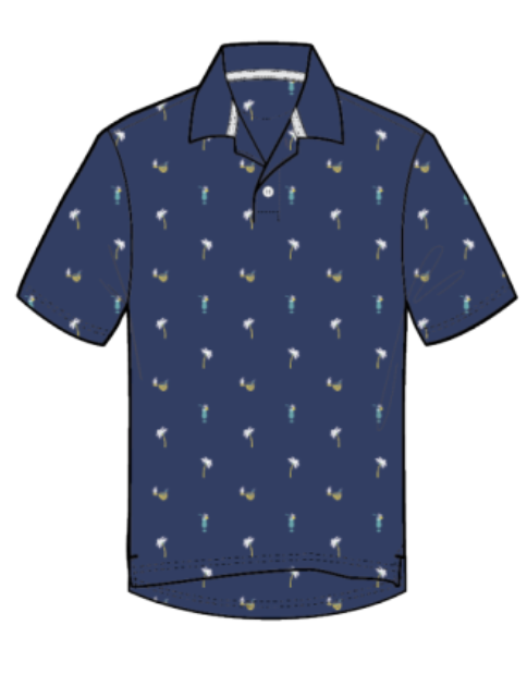 Performance Golf Shirt - Palm Golfer
