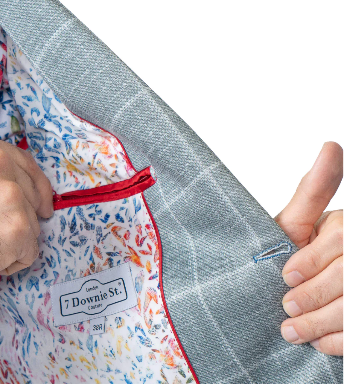 Portland Windowpane Stretch Blazer