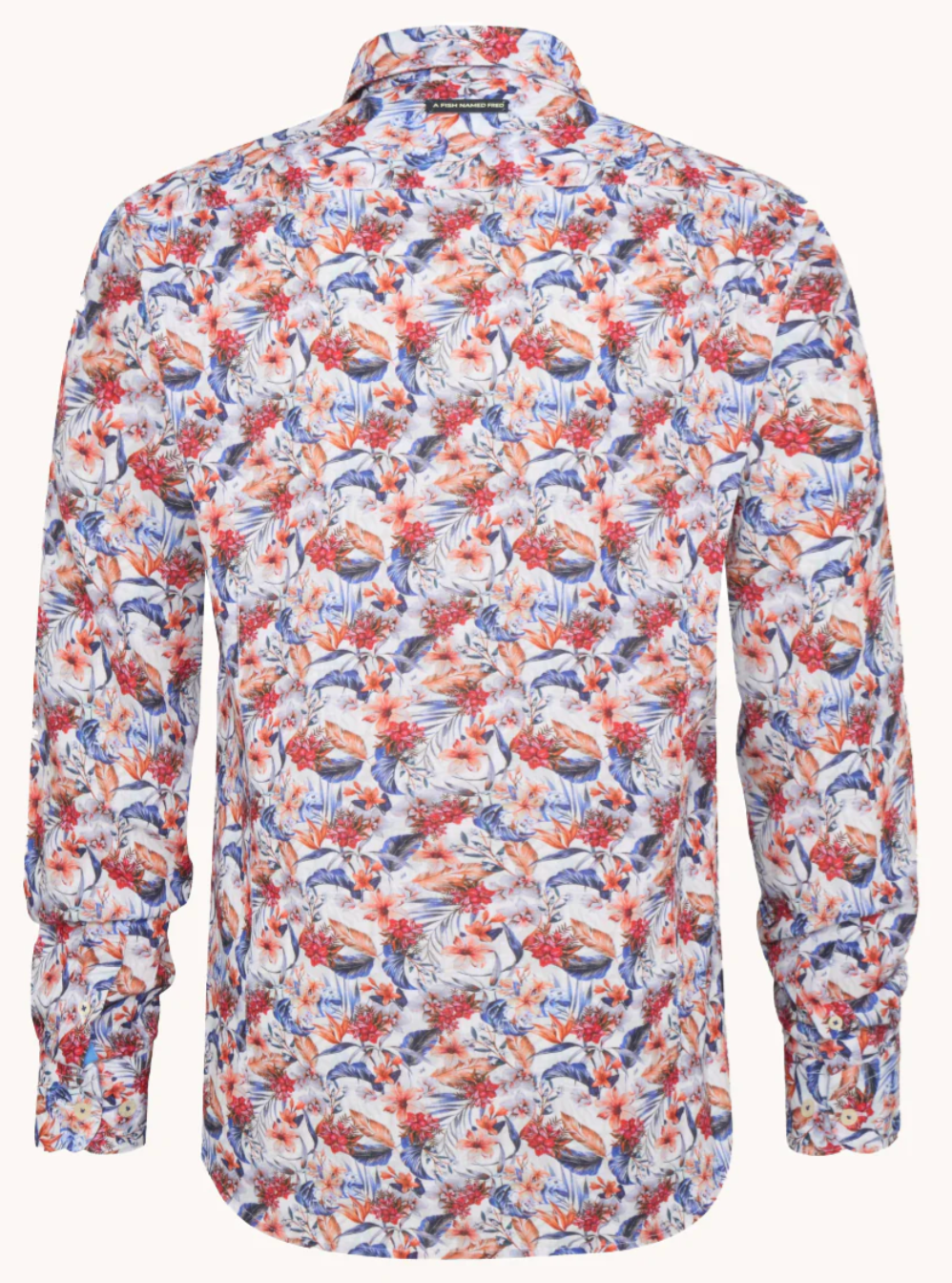 Coral Floral Multi LS Button Down