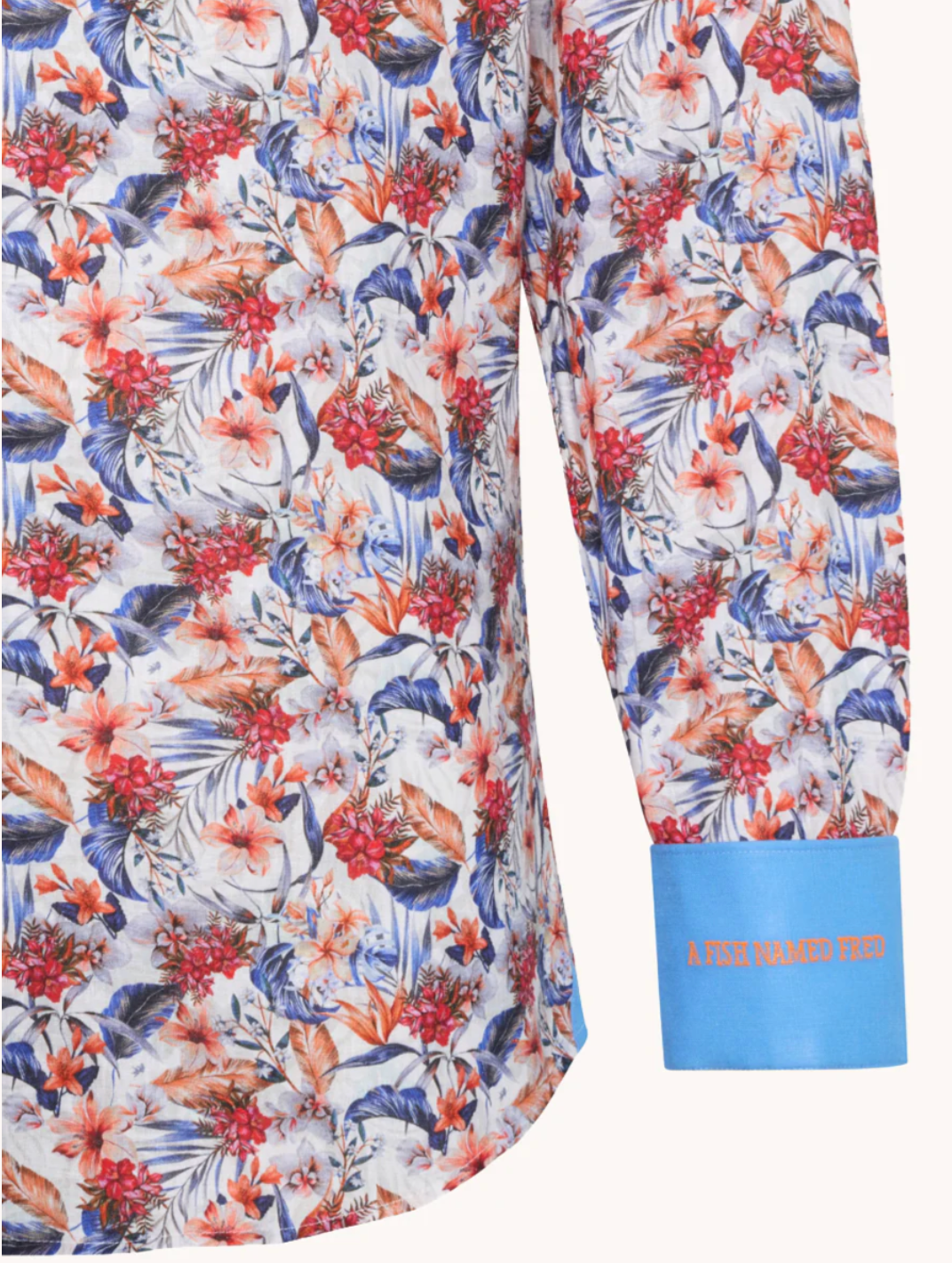 Coral Floral Multi LS Button Down