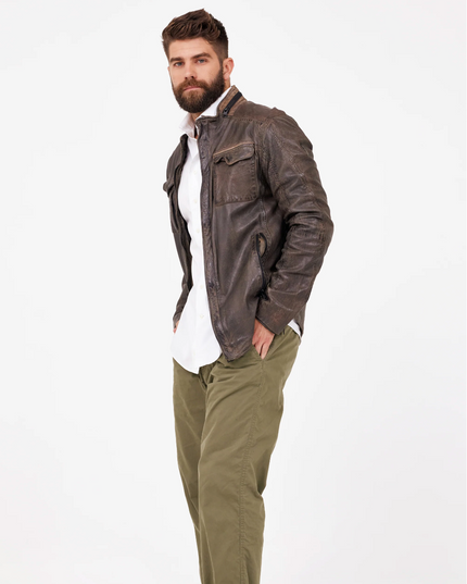 Cove Leather Jacket - Regular Fit