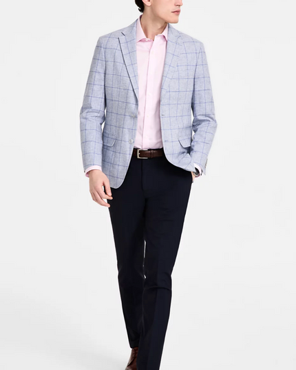 Classic Blue Windowpane Sport Jacket