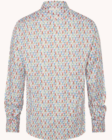 Boats Multi Color L/S Button Down Shirt