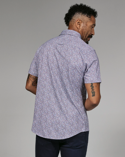 Tropez Stone Rose S/S Button Down