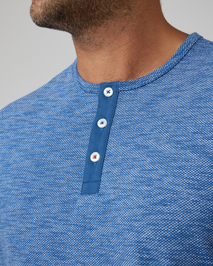 Slub Pique Comfort Henley