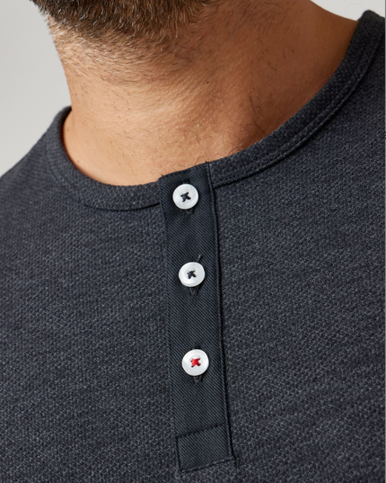 Slub Pique Comfort Henley