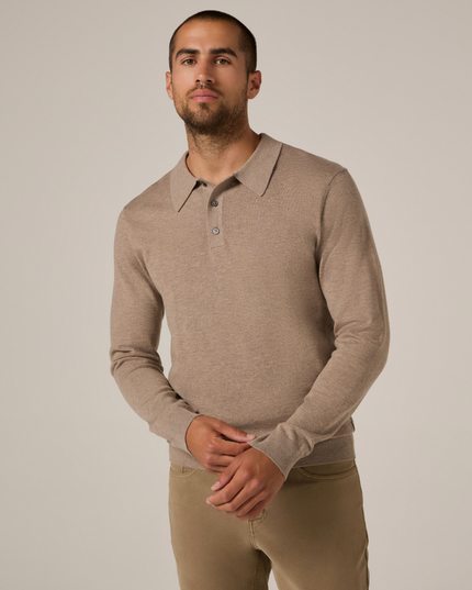 Belford Long Sleeve Sweater Polo