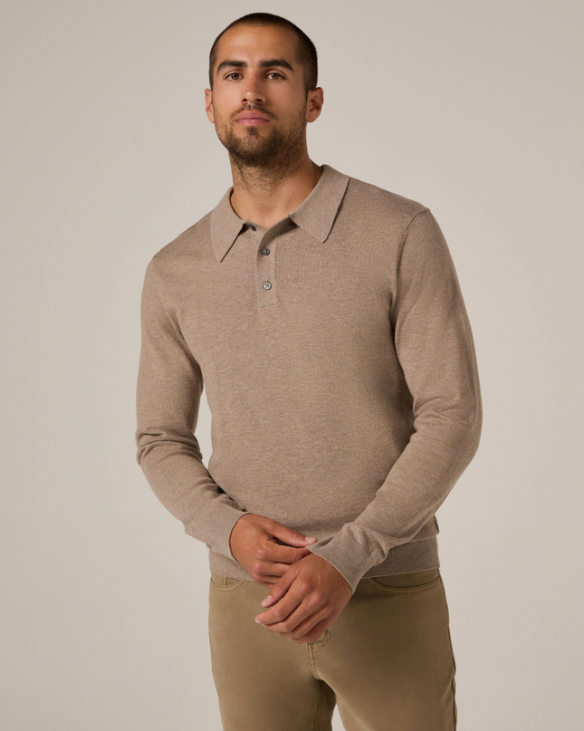 Belford Long Sleeve Sweater Polo