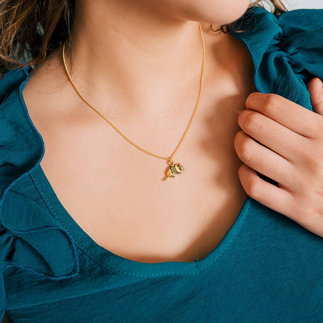 Armadillo Necklace: 18 Inch