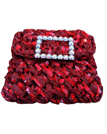 NANNA LAME, BURGUNDY LAME WINE SEQUINS LARGE