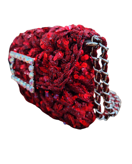 NANNA LAME, BURGUNDY LAME WINE SEQUINS LARGE