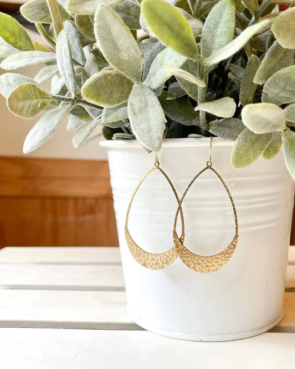 Brass Teardrop Dangle