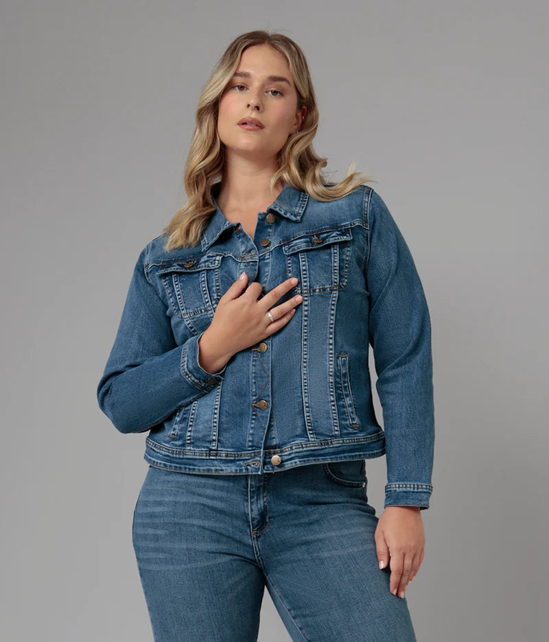 Gabriella Classic Denim Jacket Rugged Classic Blue