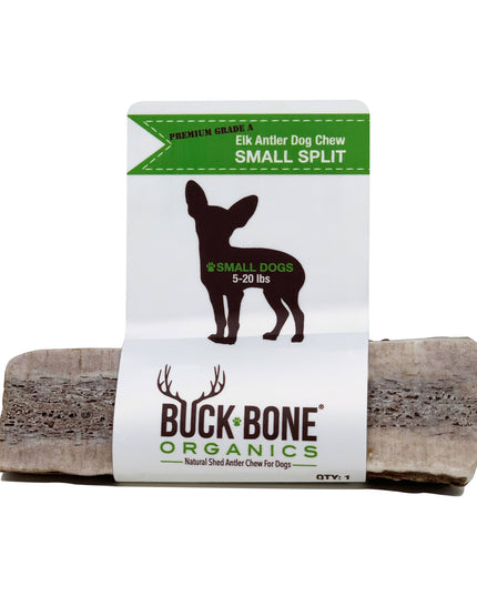 Elk Antler Small Split Dog Chew - Banded