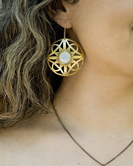 Moresque Filigree Pearl Earrings