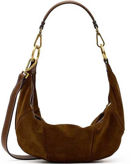 Erica med Cinnamon Suede/Antique Gold