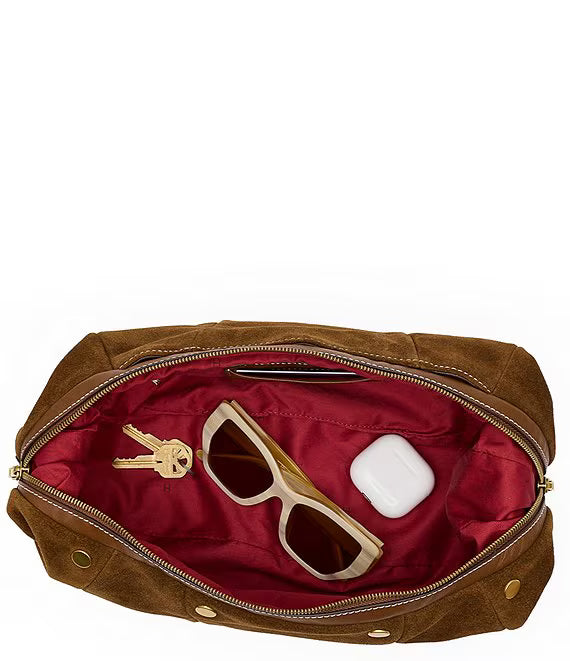 Erica med Cinnamon Suede/Antique Gold