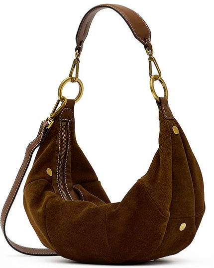 Erica med Cinnamon Suede/Antique Gold