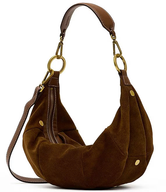 Erica med Cinnamon Suede/Antique Gold