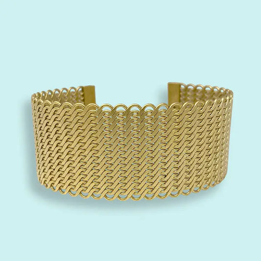 Gold Mesh Cuff