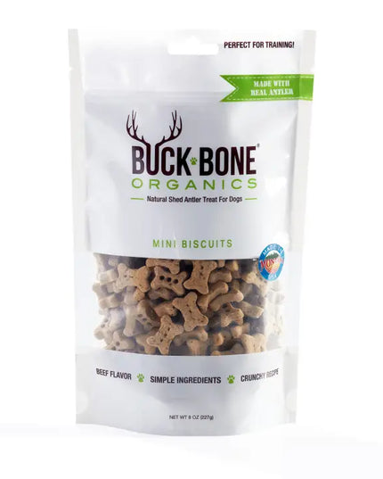 Natural Antler Dog Biscuits, Mini's, 8 oz Bag