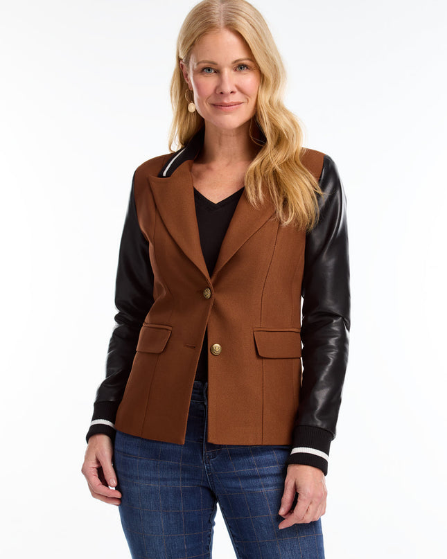 Mixed Media Blazer