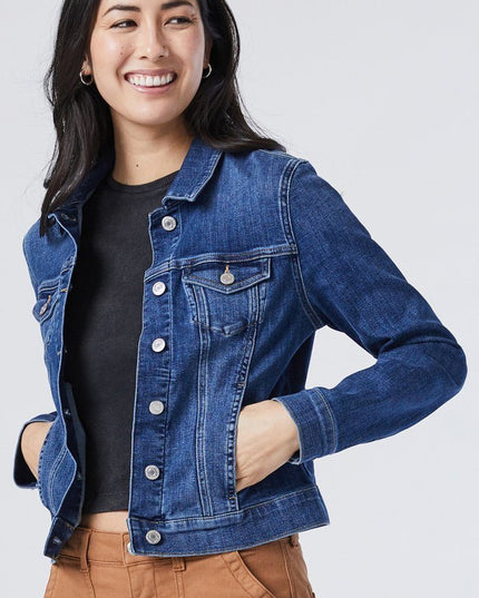 Samantha Denim Jacket Slim Fit | Dark Brushed Flex Blue