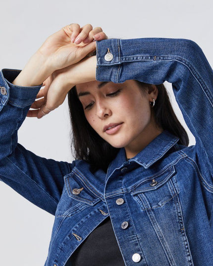 Samantha Denim Jacket Slim Fit | Dark Brushed Flex Blue