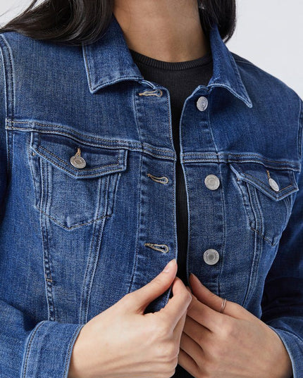 Samantha Denim Jacket Slim Fit | Dark Brushed Flex Blue