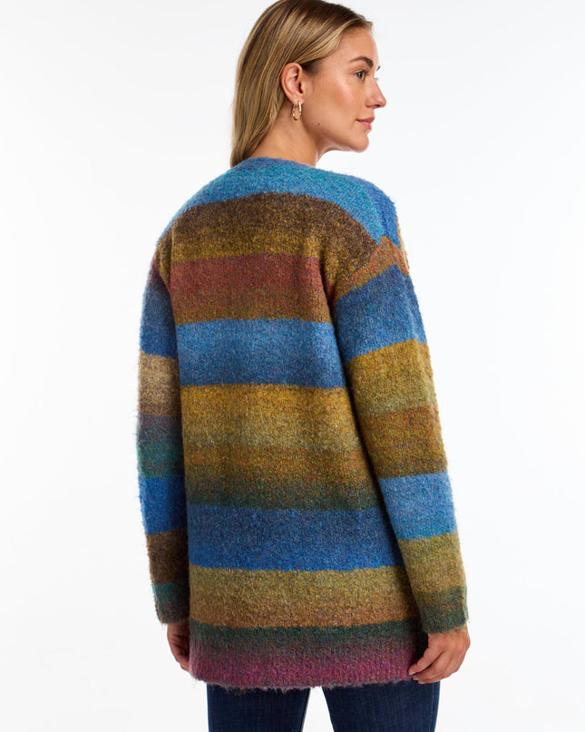 Striped Spacedye Cardigan