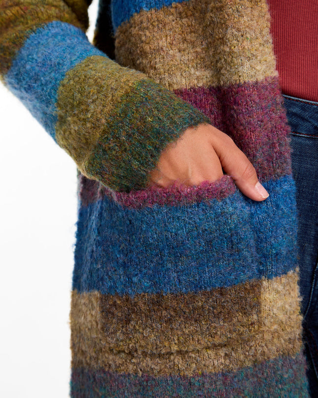 Striped Spacedye Cardigan