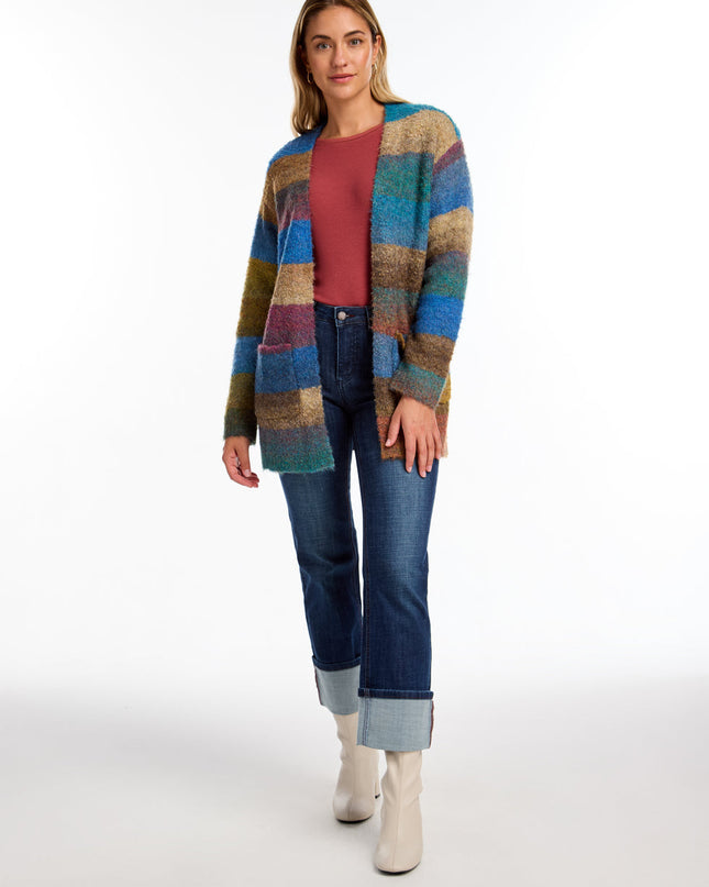 Striped Spacedye Cardigan