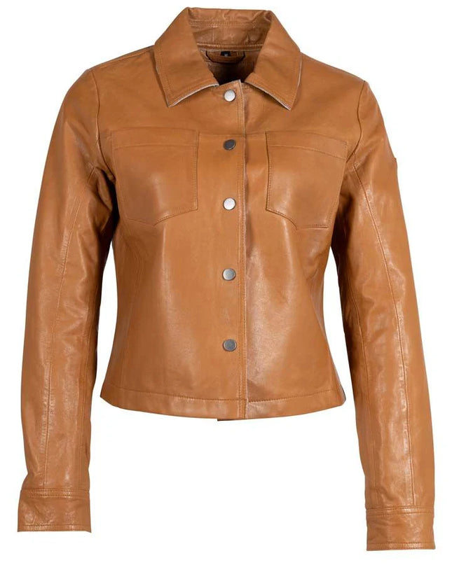 Lefei RF Leather Jacket, Camel