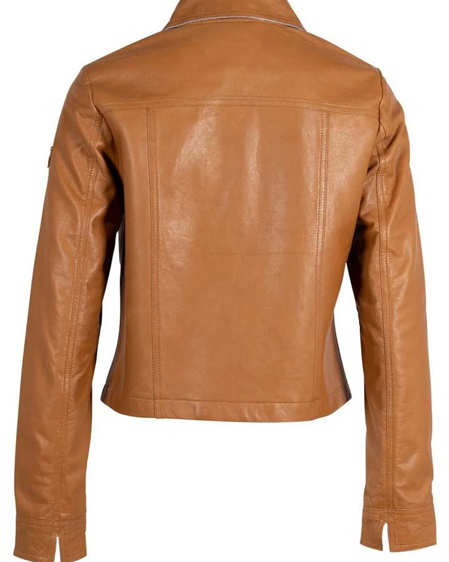 Lefei RF Leather Jacket, Camel