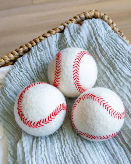 Baseball Eco Wool Dog Ball