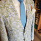 Green and blue speckled sports jacket. Summer style sports coat. Men's blazer. Mackinac Island boutique