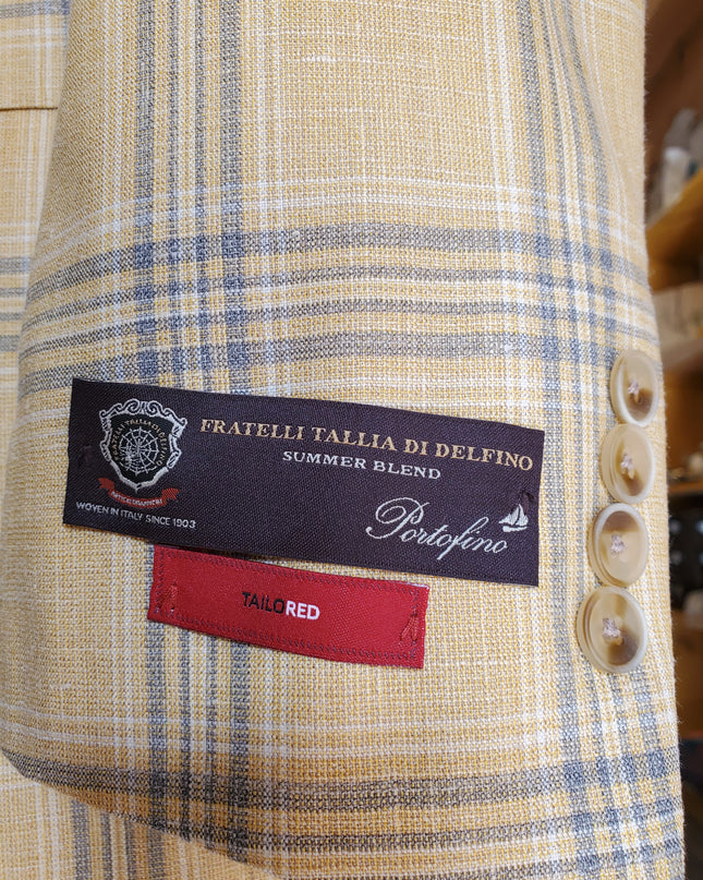 Yellow & Grey Summer Blend Italian Sport Jacket