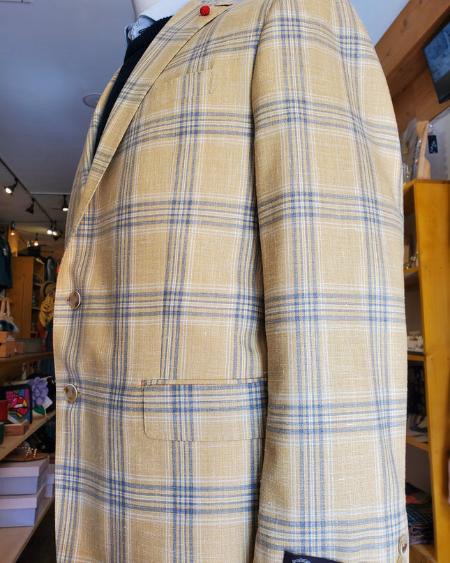 Yellow & Grey Summer Blend Italian Sport Jacket