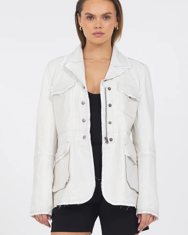 Meryl-vegtable dye Leather Coconut