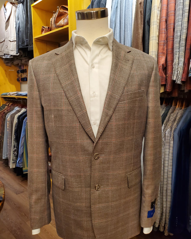 Sand Plaid Sport Coat