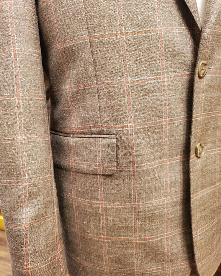Sand Plaid Sport Coat