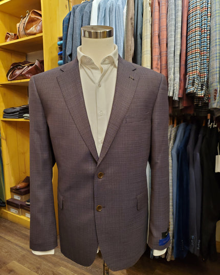 Brown/Blue Basket Weave Sport Coat