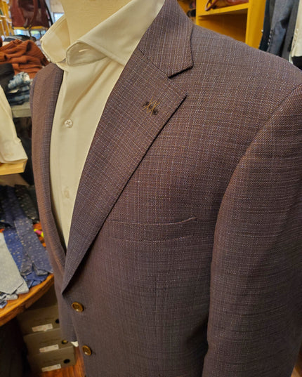 Brown/Blue Basket Weave Sport Coat