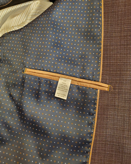 Brown/Blue Basket Weave Sport Coat