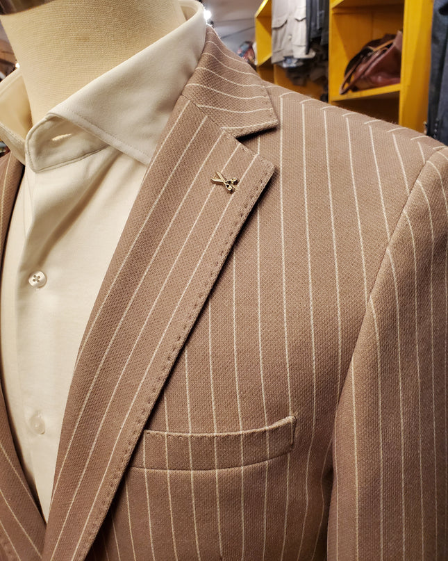 Dobby Jacquard Stripe Performance Blazer